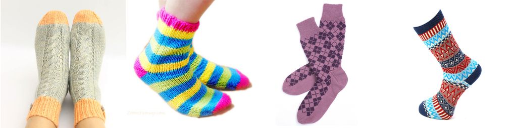 knitted socks